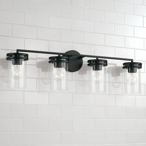 Capital Lighting - 148741MB-539 - Four Light Vanity - Fuller - Matte Black