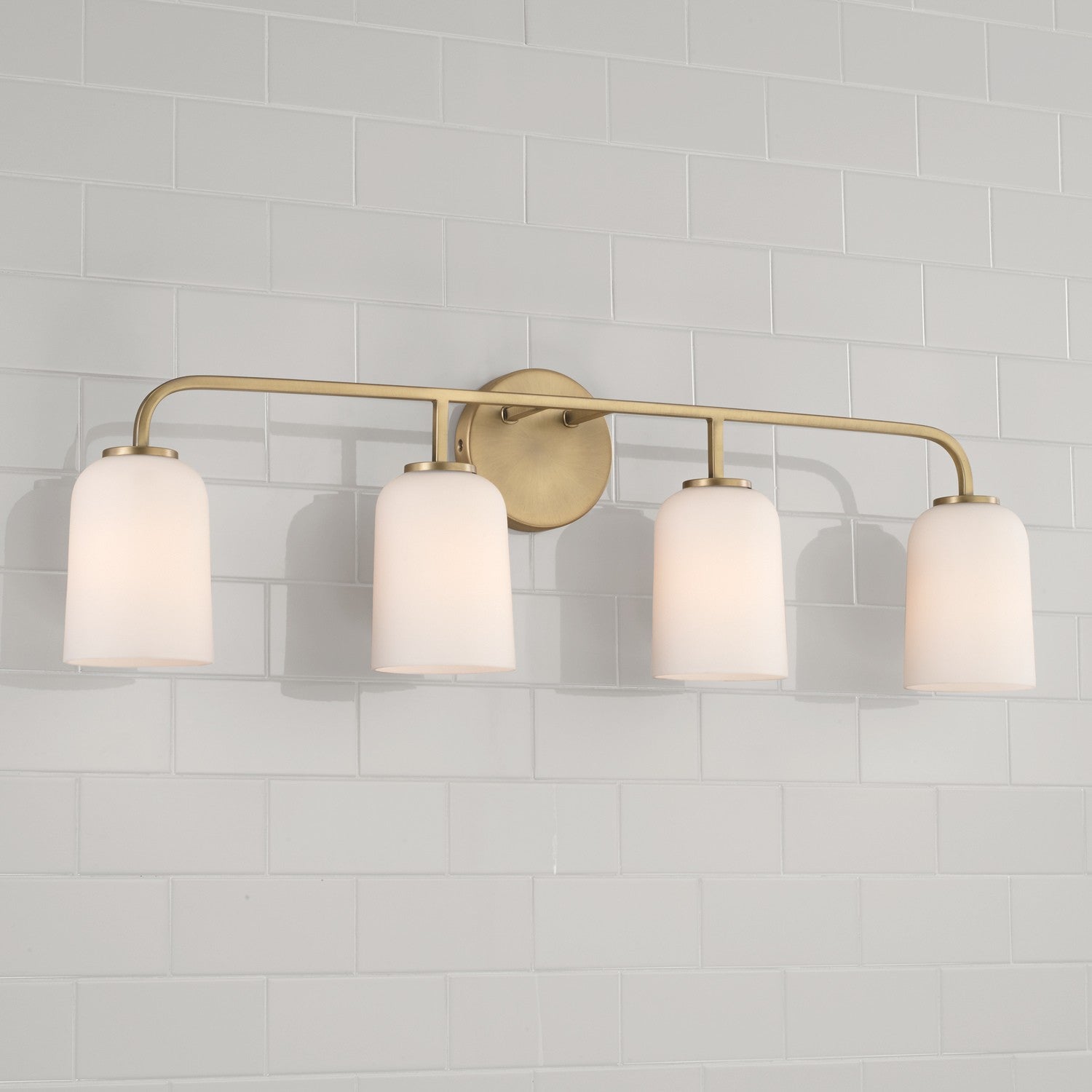 Capital Lighting - 148841AD-542 - Four Light Vanity - Lawson - Aged Brass