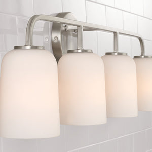 Capital Lighting - 148841BN-542 - Four Light Vanity - Lawson - Brushed Nickel