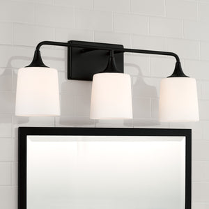 Capital Lighting - 148931MB-541 - Three Light Vanity - Presley - Matte Black