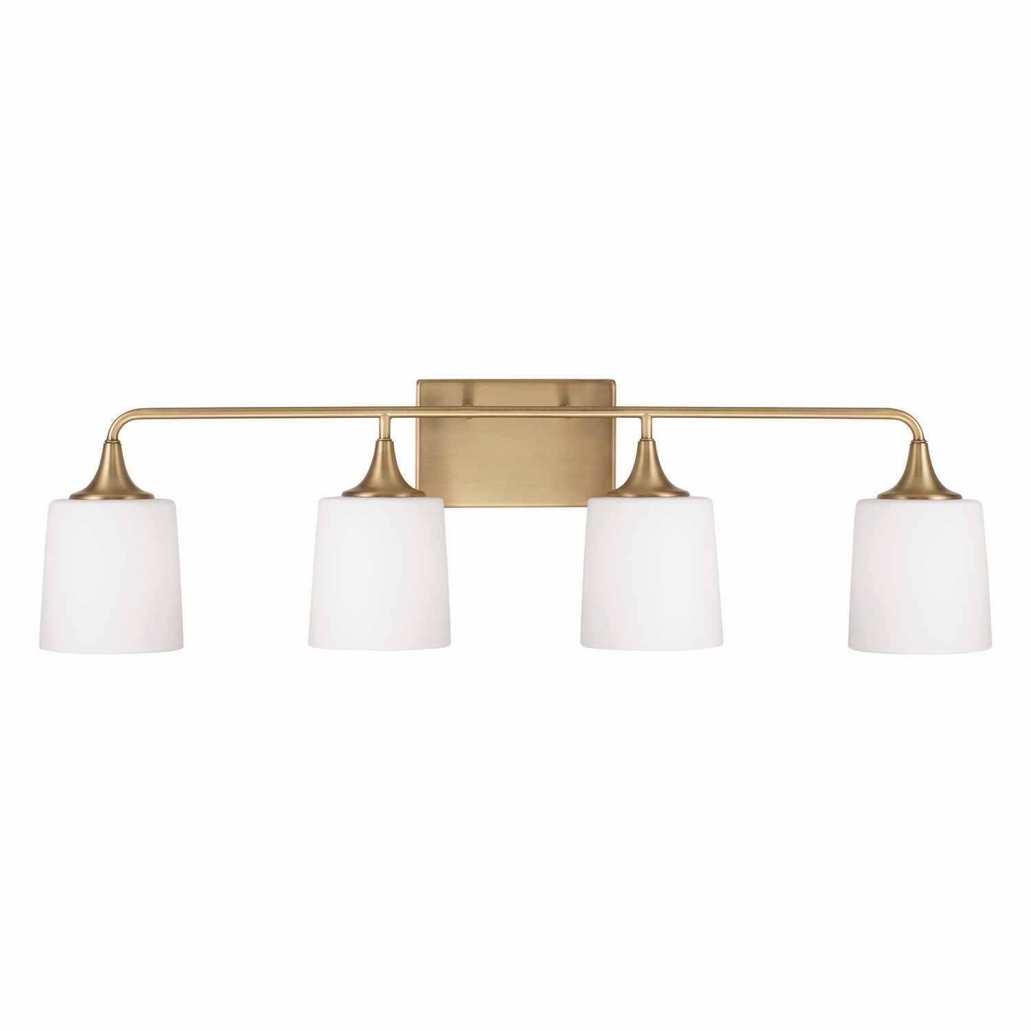 Capital Lighting - 148941AD-541 - Four Light Vanity - Presley - Aged Brass