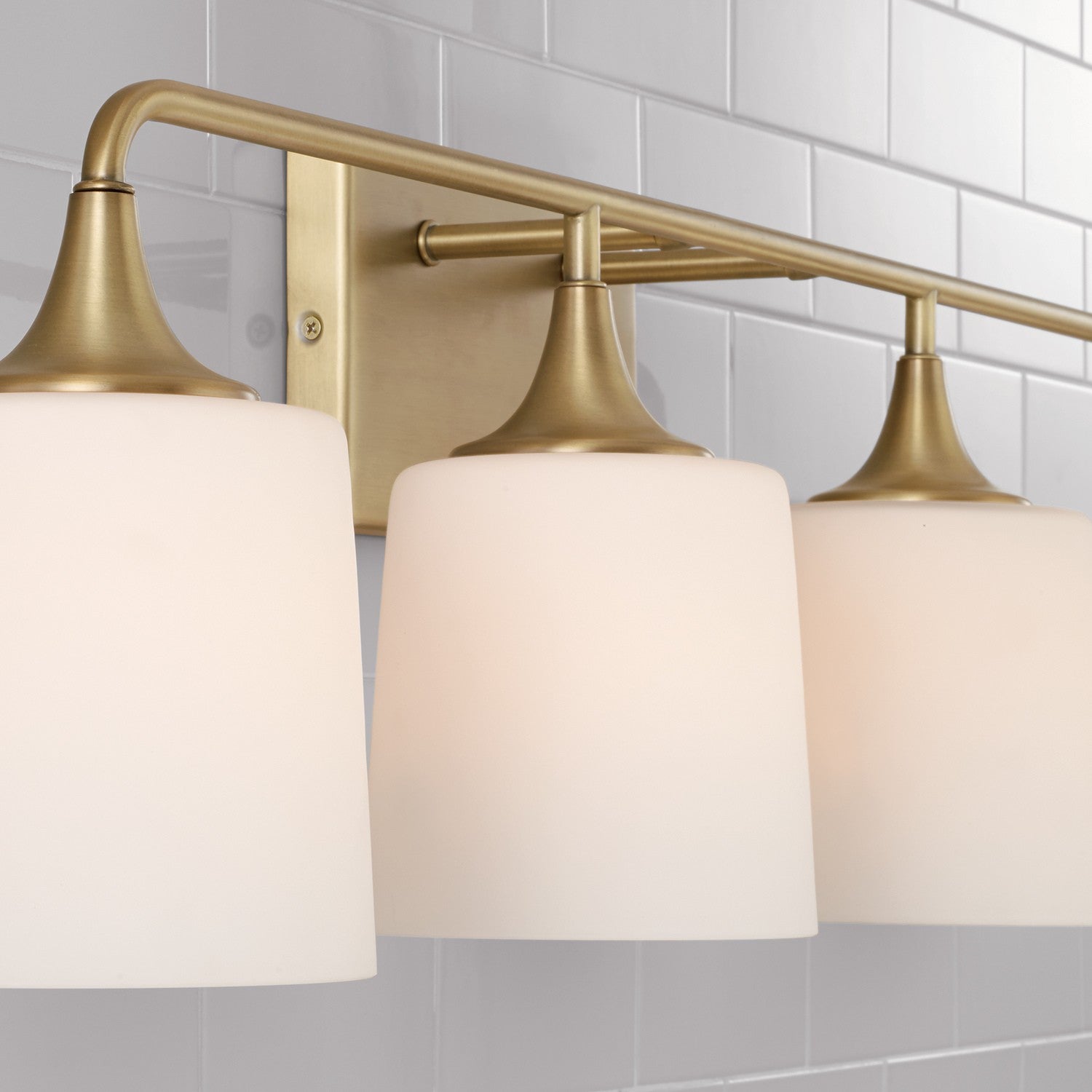 Capital Lighting - 148941AD-541 - Four Light Vanity - Presley - Aged Brass