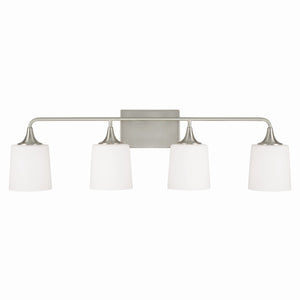 Capital Lighting - 148941BN-541 - Four Light Vanity - Presley - Brushed Nickel