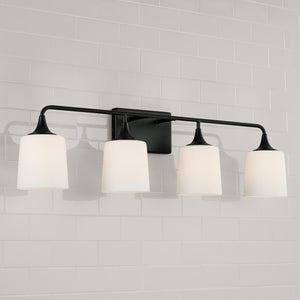 Capital Lighting - 148941MB-541 - Four Light Vanity - Presley - Matte Black
