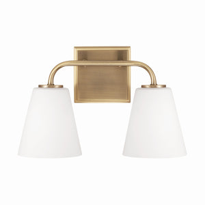 Capital Lighting - 149421AD-543 - Two Light Vanity - Brody - Aged Brass