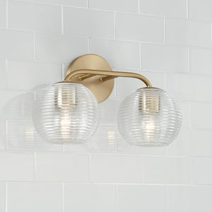 Capital Lighting - 149921MA-544 - Two Light Vanity - Dolan - Matte Brass