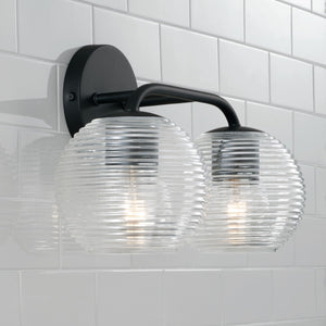 Capital Lighting - 149921MB-544 - Two Light Vanity - Dolan - Matte Black
