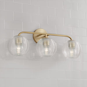 Capital Lighting - 149931MA-544 - Three Light Vanity - Dolan - Matte Brass
