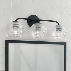 Capital Lighting - 149931MB-544 - Three Light Vanity - Dolan - Matte Black