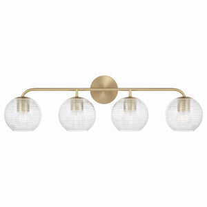 Capital Lighting - 149941MA-544 - Four Light Vanity - Dolan - Matte Brass