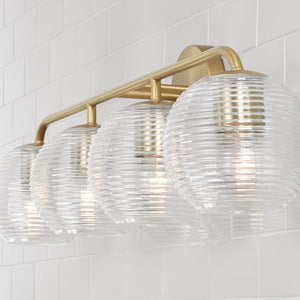 Capital Lighting - 149941MA-544 - Four Light Vanity - Dolan - Matte Brass