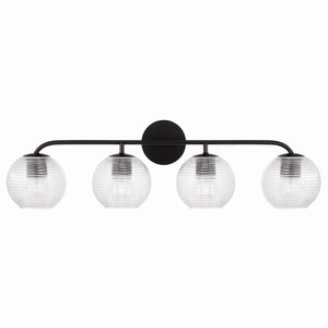 Capital Lighting - 149941MB-544 - Four Light Vanity - Dolan - Matte Black