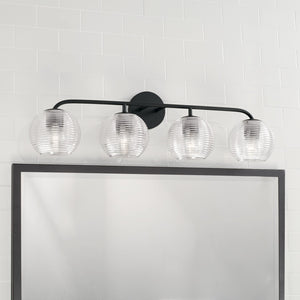 Capital Lighting - 149941MB-544 - Four Light Vanity - Dolan - Matte Black