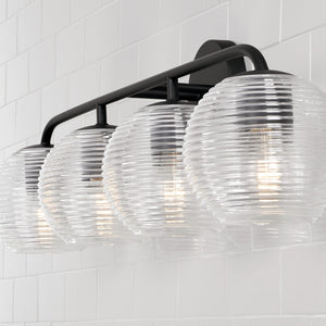 Capital Lighting - 149941MB-544 - Four Light Vanity - Dolan - Matte Black