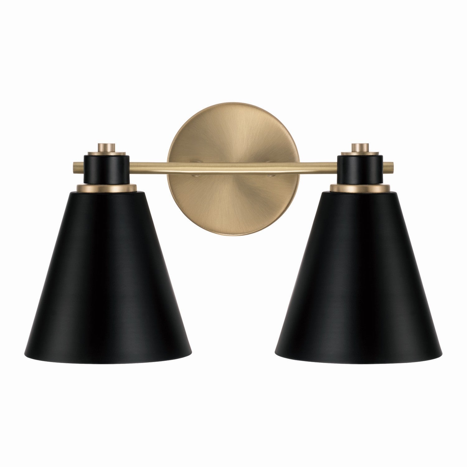 Capital Lighting - 150121AB - Two Light Vanity - Bradley - Aged Brass and Black