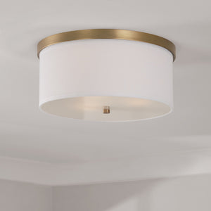 Capital Lighting - 2015AD-480 - Three Light Flush Mount - Midtown - Aged Brass