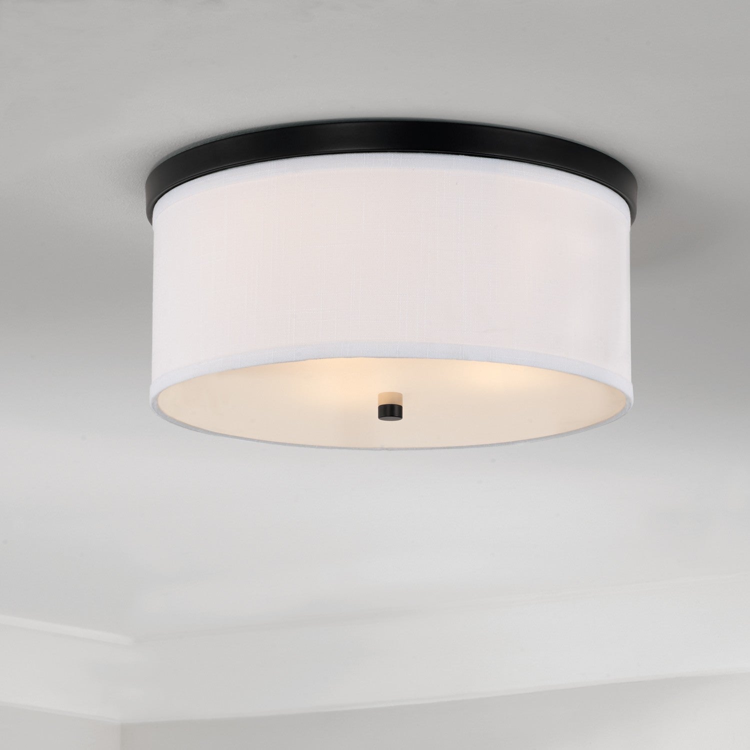 Capital Lighting - 2015MB-480 - Three Light Flush Mount - Midtown - Matte Black