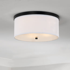 Capital Lighting - 2015MB-480 - Three Light Flush Mount - Midtown - Matte Black