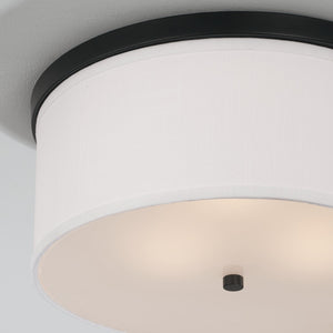 Capital Lighting - 2015MB-480 - Three Light Flush Mount - Midtown - Matte Black