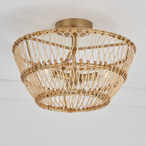 Capital Lighting - 244131MA - Three Light Dual Mount Semi Flush/Pendant - Wren - Matte Brass