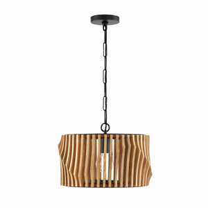 Capital Lighting - 244632WK - One Light Dual Mount Semi Flush/Pendant - Archer - Light Wood and Matte Black