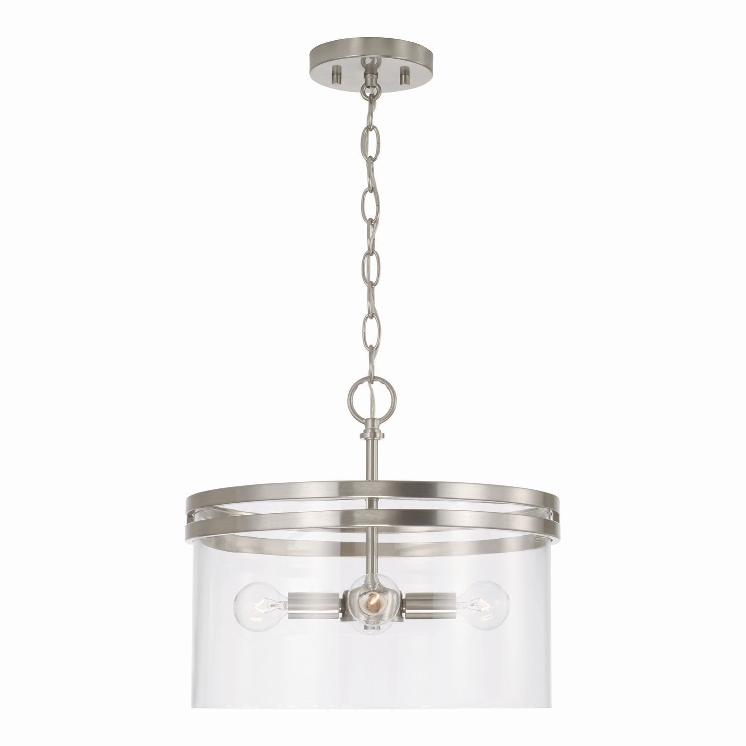Capital Lighting - 248741BN - Four Light Dual Mount Semi Flush/Pendant - Fuller - Brushed Nickel
