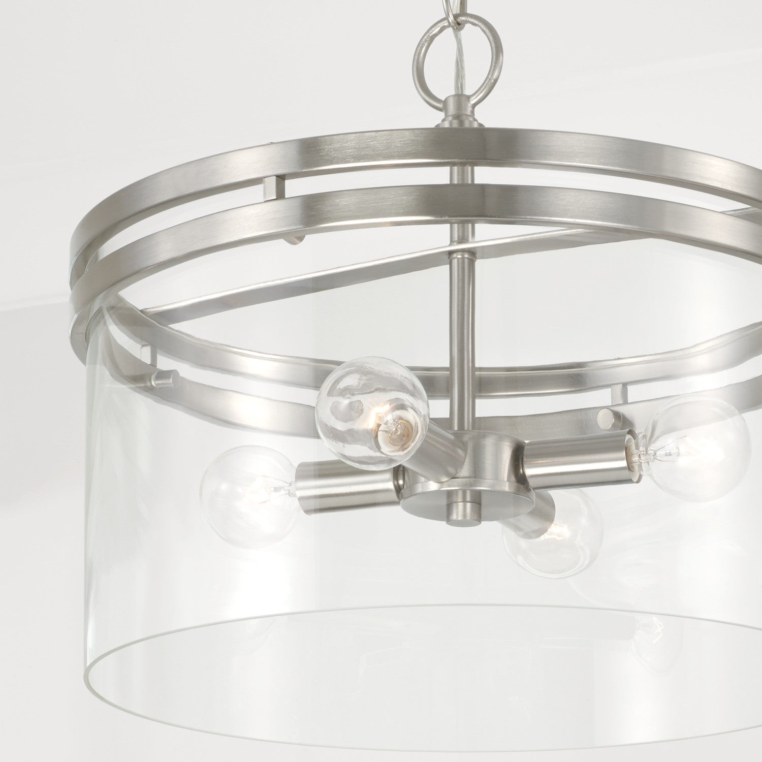 Capital Lighting - 248741BN - Four Light Dual Mount Semi Flush/Pendant - Fuller - Brushed Nickel