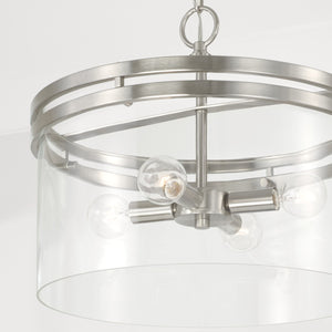 Capital Lighting - 248741BN - Four Light Dual Mount Semi Flush/Pendant - Fuller - Brushed Nickel