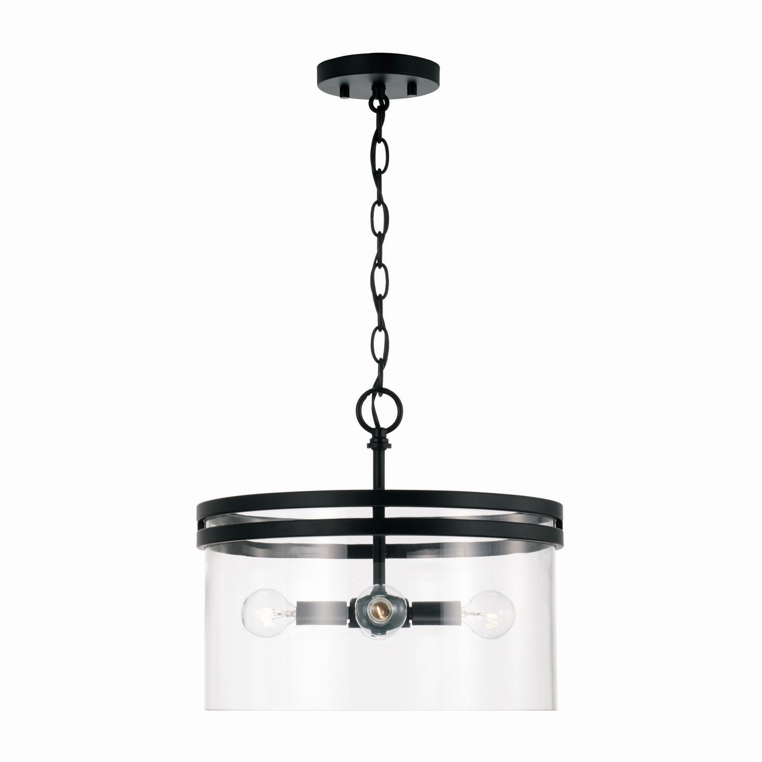 Capital Lighting - 248741MB - Four Light Dual Mount Semi Flush/Pendant - Fuller - Matte Black