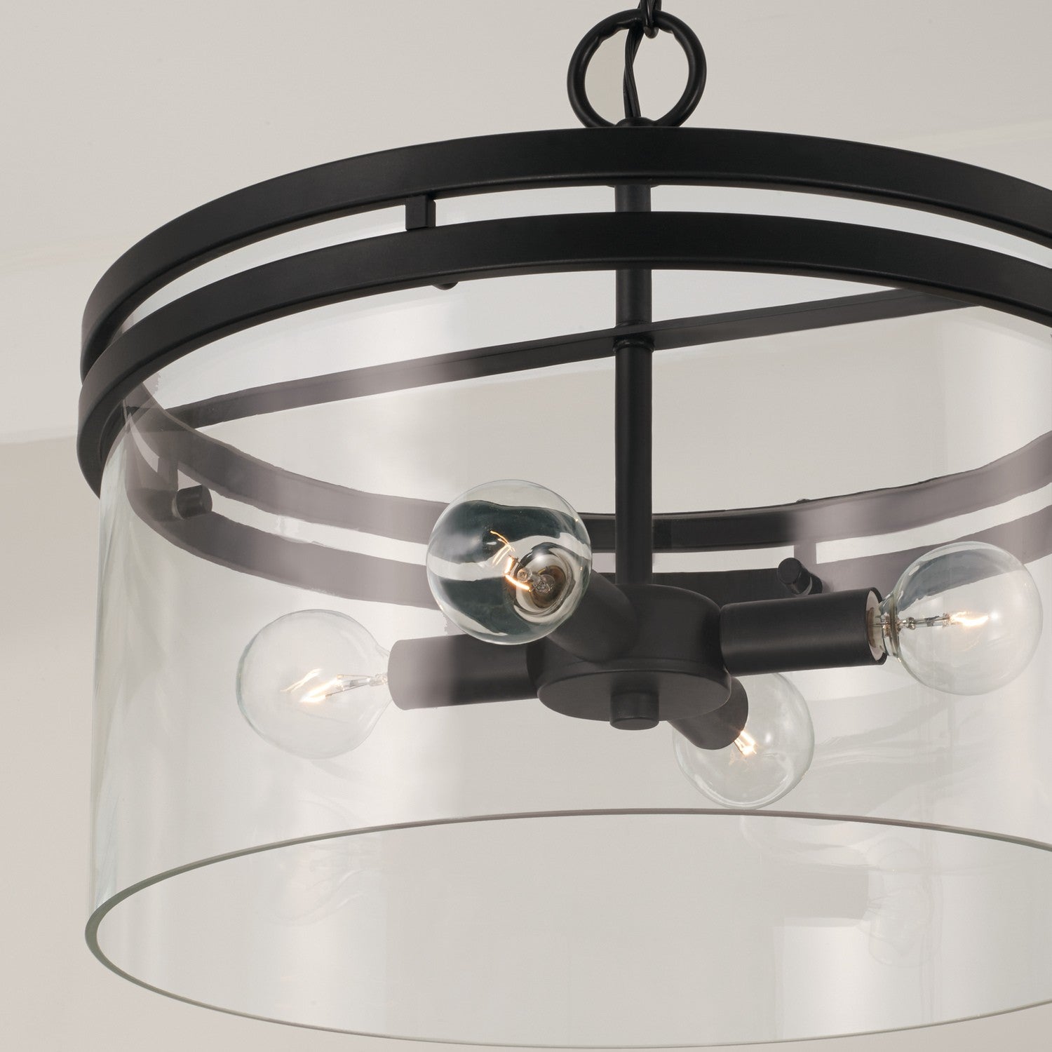 Capital Lighting - 248741MB - Four Light Dual Mount Semi Flush/Pendant - Fuller - Matte Black