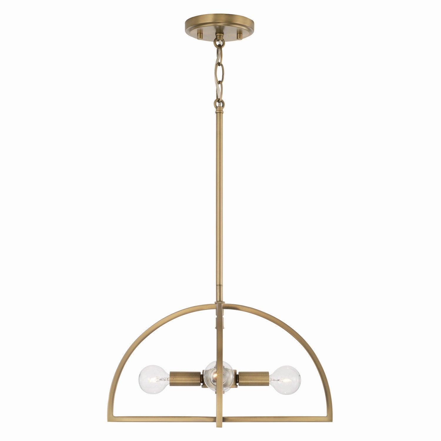 Capital Lighting - 248841AD - Four Light Dual Mount Semi Flush/Pendant - Lawson - Aged Brass