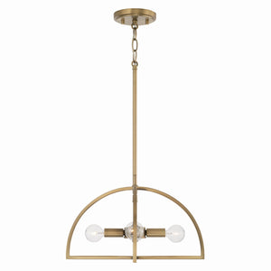 Capital Lighting - 248841AD - Four Light Dual Mount Semi Flush/Pendant - Lawson - Aged Brass