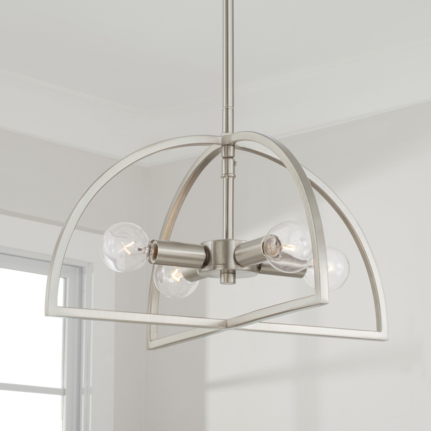 Capital Lighting - 248841BN - Four Light Dual Mount Semi Flush/Pendant - Lawson - Brushed Nickel