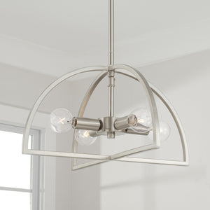 Capital Lighting - 248841BN - Four Light Dual Mount Semi Flush/Pendant - Lawson - Brushed Nickel