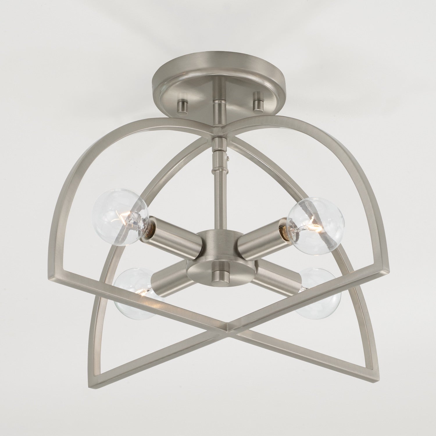 Capital Lighting - 248841BN - Four Light Dual Mount Semi Flush/Pendant - Lawson - Brushed Nickel