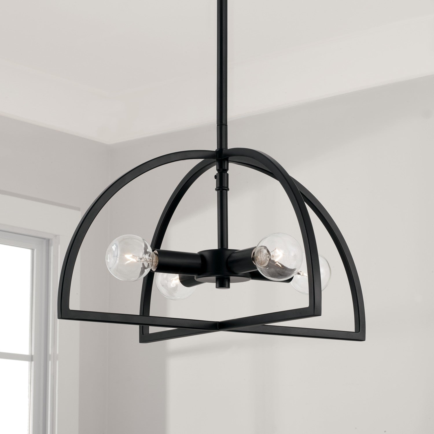 Capital Lighting - 248841MB - Four Light Dual Mount Semi Flush/Pendant - Lawson - Matte Black