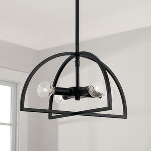 Capital Lighting - 248841MB - Four Light Dual Mount Semi Flush/Pendant - Lawson - Matte Black