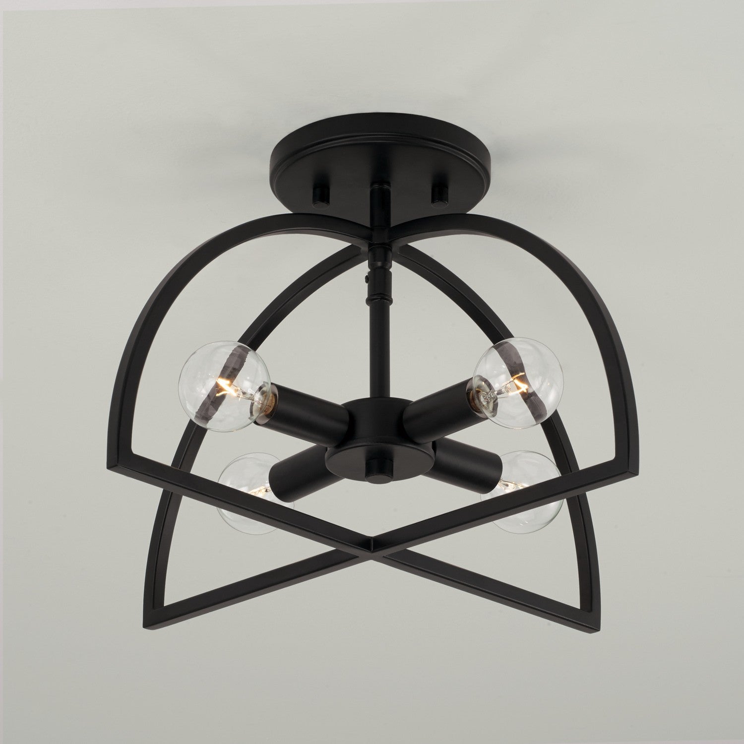 Capital Lighting - 248841MB - Four Light Dual Mount Semi Flush/Pendant - Lawson - Matte Black