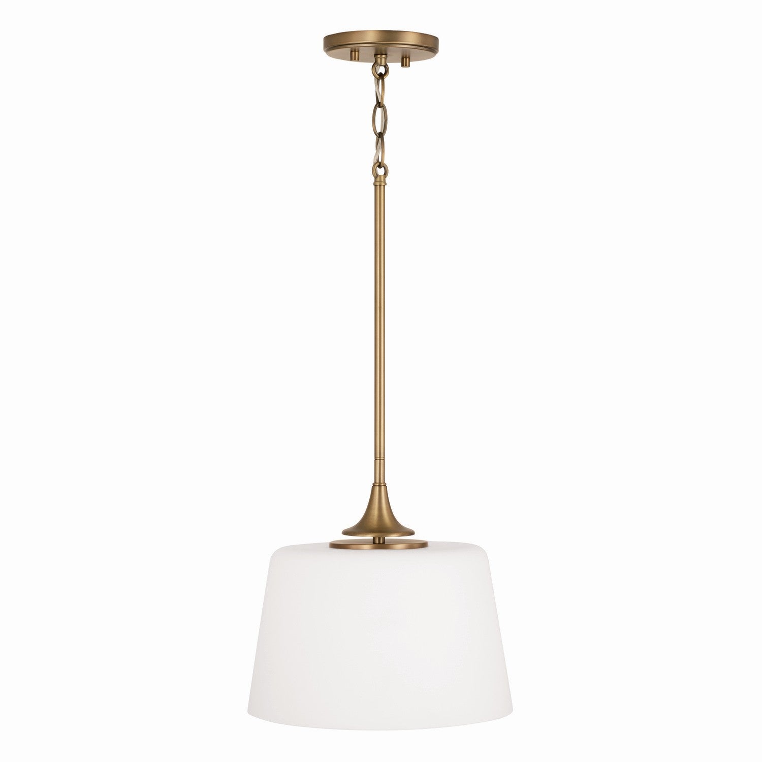 Capital Lighting - 248911AD - One Light Dual Mount Semi Flush/Pendant - Presley - Aged Brass