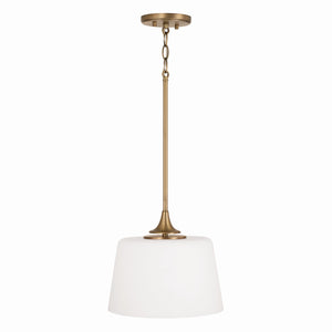Capital Lighting - 248911AD - One Light Dual Mount Semi Flush/Pendant - Presley - Aged Brass