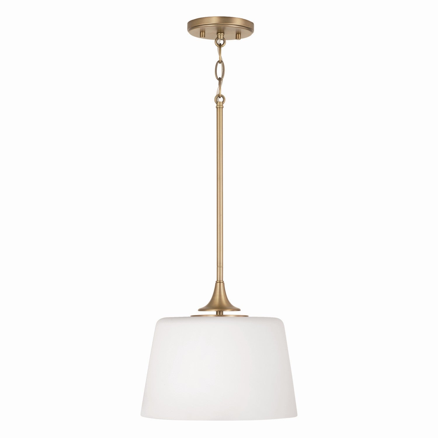 Capital Lighting - 248911AD - One Light Dual Mount Semi Flush/Pendant - Presley - Aged Brass
