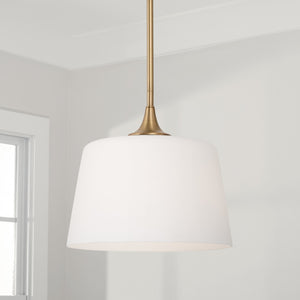 Capital Lighting - 248911AD - One Light Dual Mount Semi Flush/Pendant - Presley - Aged Brass