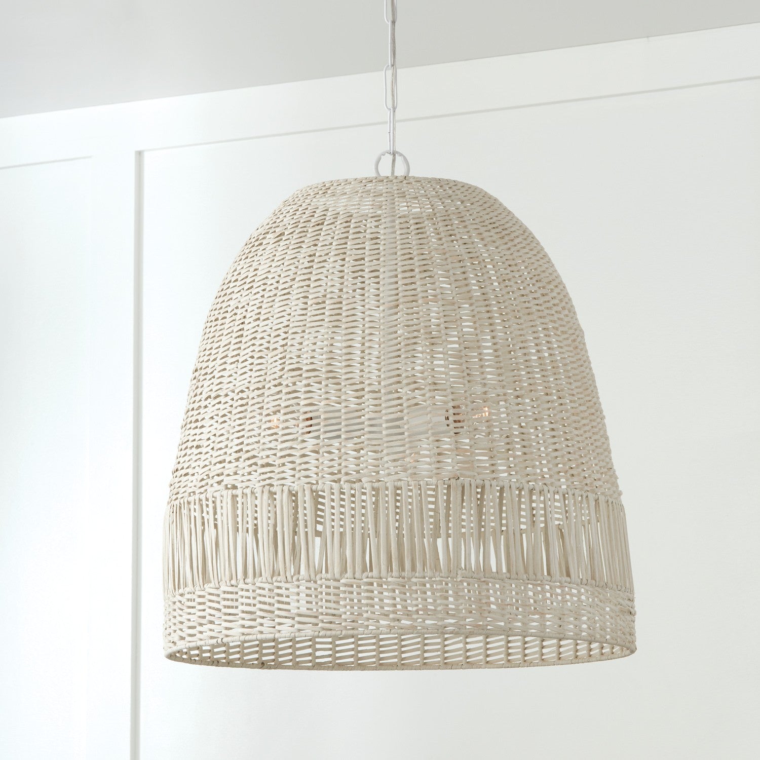 Capital Lighting - 347533HH - Three Light Pendant - Naomi - Chalk White