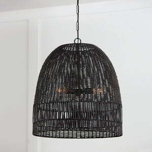 Capital Lighting - 347533MB - Three Light Pendant - Naomi - Matte Black