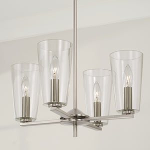 Capital Lighting - 348641BN-538 - Four Light Pendant - Portman - Brushed Nickel
