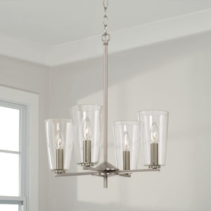 Capital Lighting - 348641BN-538 - Four Light Pendant - Portman - Brushed Nickel