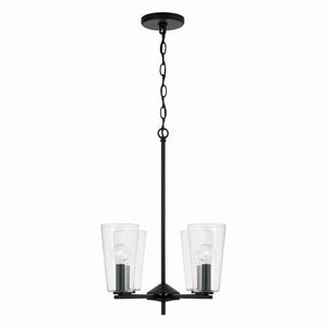 Capital Lighting - 348641MB-538 - Four Light Pendant - Portman - Matte Black