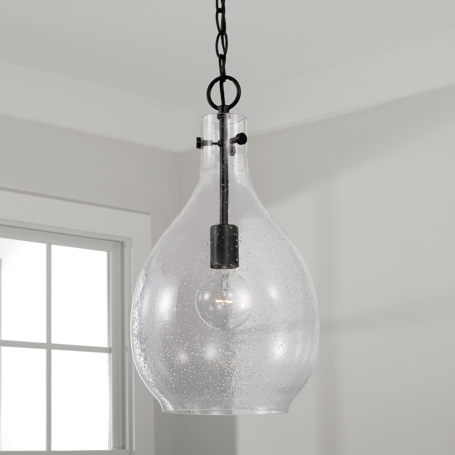 Capital Lighting - 349011MB - One Light Pendant - Brentwood - Matte Black
