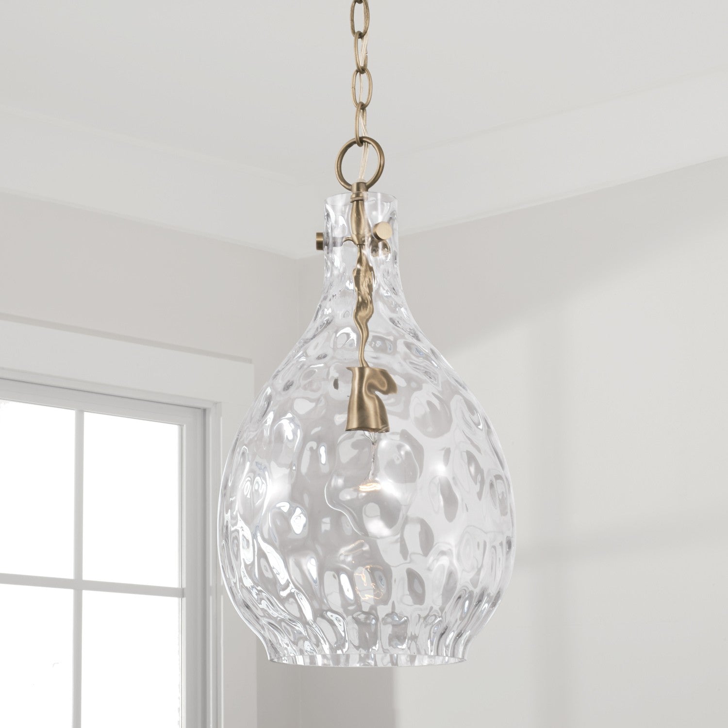 Capital Lighting - 349012AD - One Light Pendant - Brentwood - Aged Brass