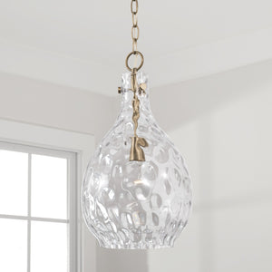 Capital Lighting - 349012AD - One Light Pendant - Brentwood - Aged Brass